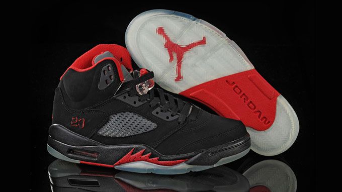 Air Jordan 5 Retro University Black Red White