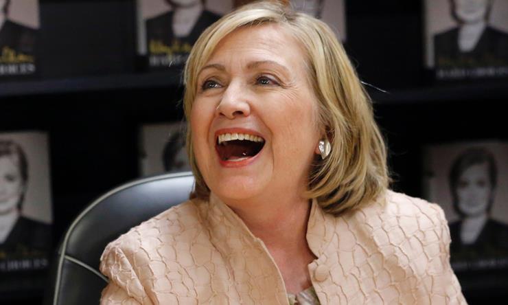 Hillary Laughing