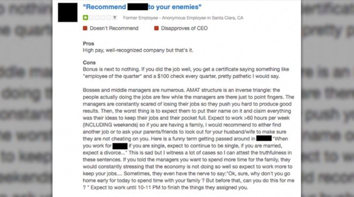 Funny Glassdoor Reviews